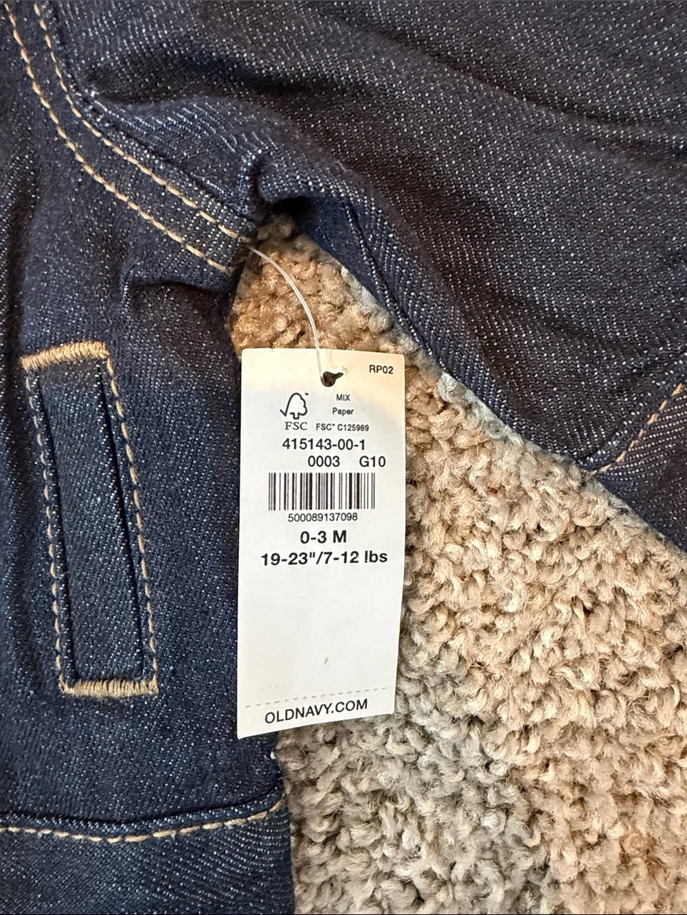 NWT Baby Dark Denim Jacket - Old Navy